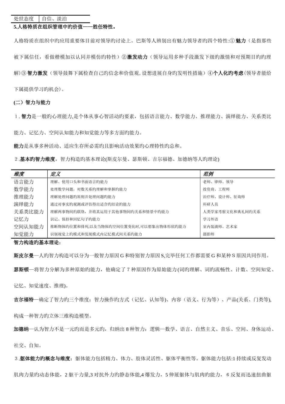 2025年初级经济师人力资源管理考试笔记_第3页