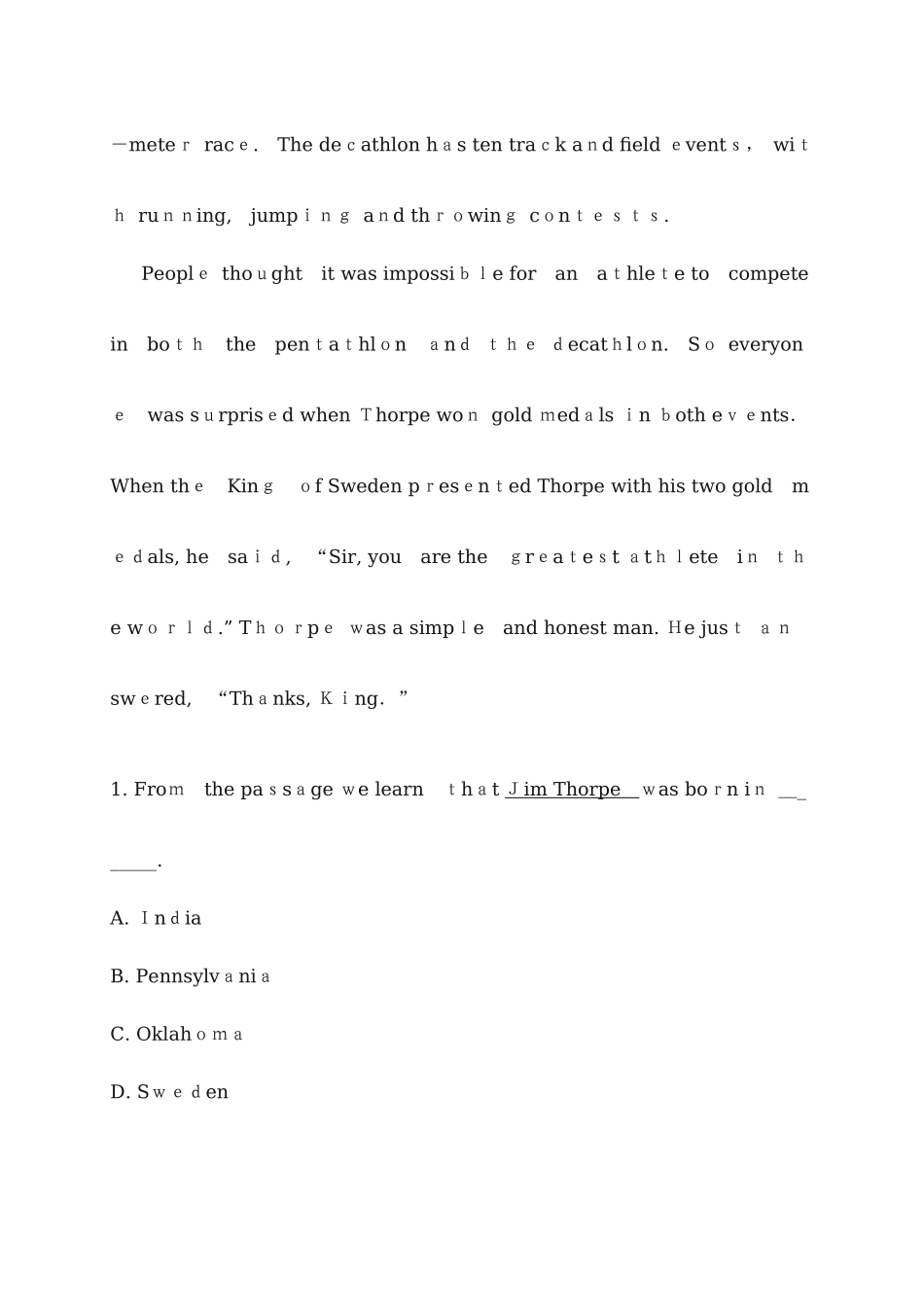 2025年北京地区成人本科学士学位英语统一考试真题与答案_第3页