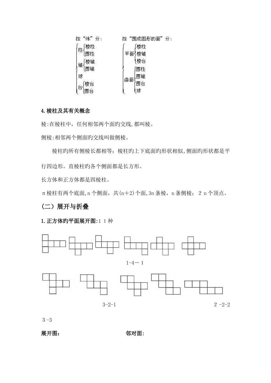 2025年北师大版初一数学上册丰富多彩的图形知识点练习题答案单元测试_第2页