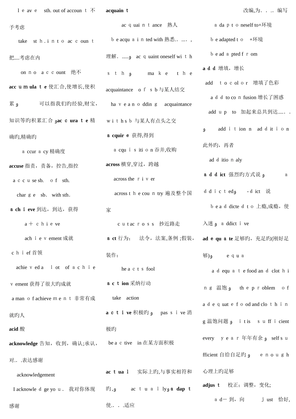 2025年同等学力英语申硕核心词汇_第3页
