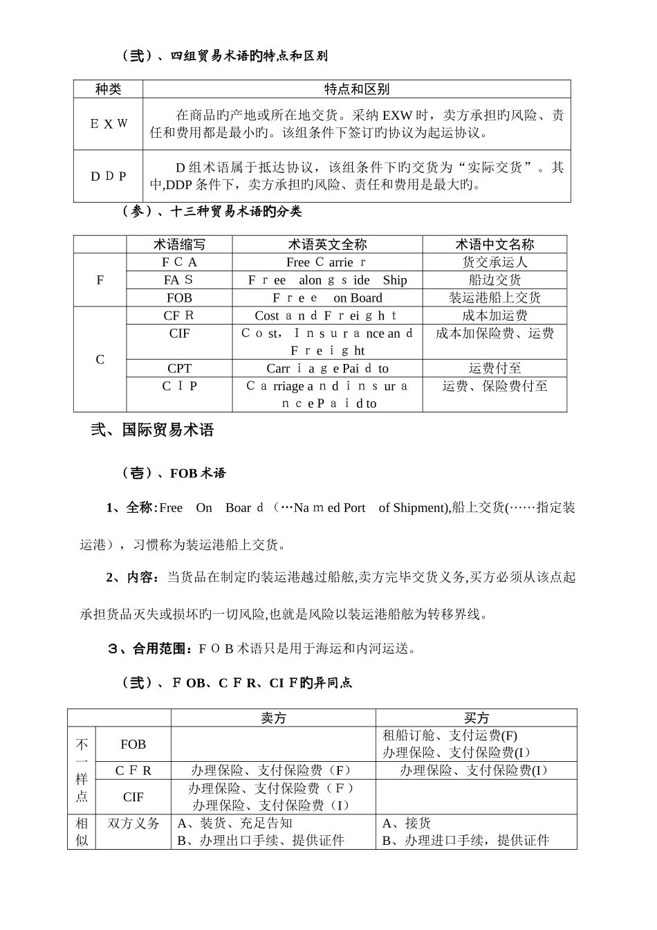 2025年国际货运代理实务知识点总结_第2页