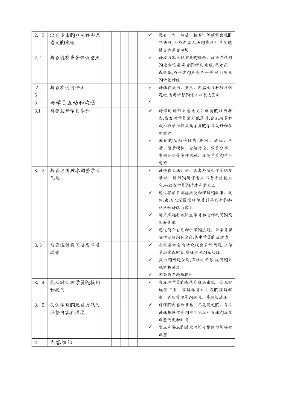 2025年培训讲师考核评分表_第2页