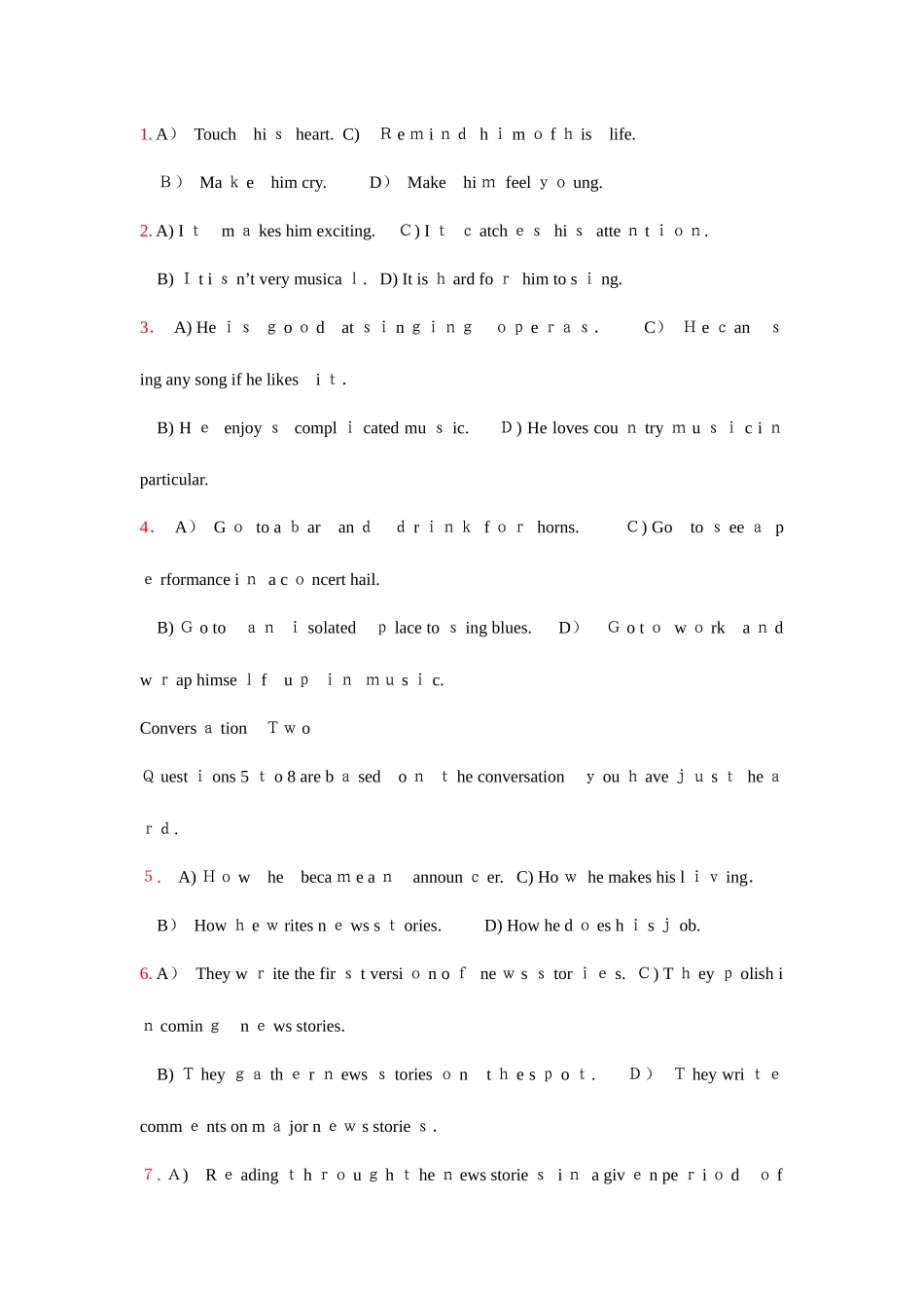 2025年大学英语六级考试真题_第2页