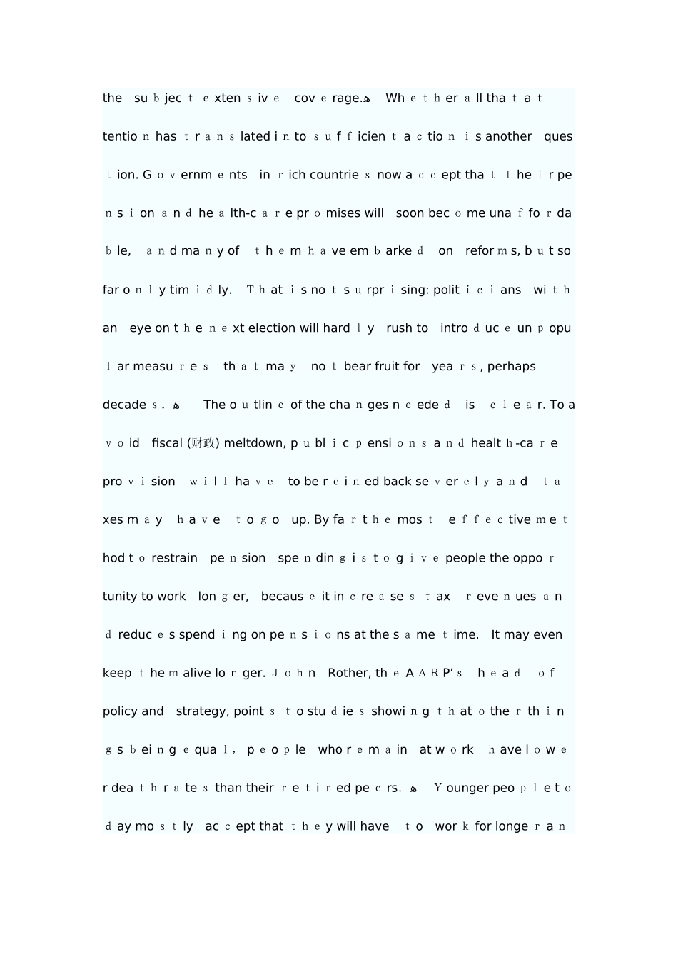 2025年大学英语六级考试真题试题和答案解_第3页