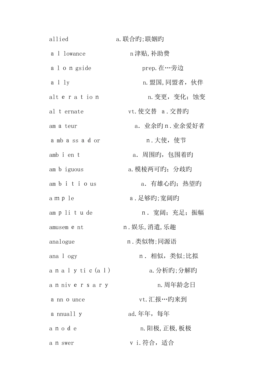 2025年工具书英语六级词汇表专业排版积分_第3页