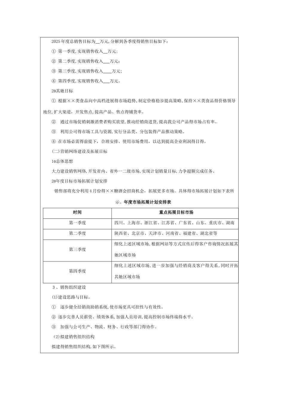 2025年度营销计划书_第2页