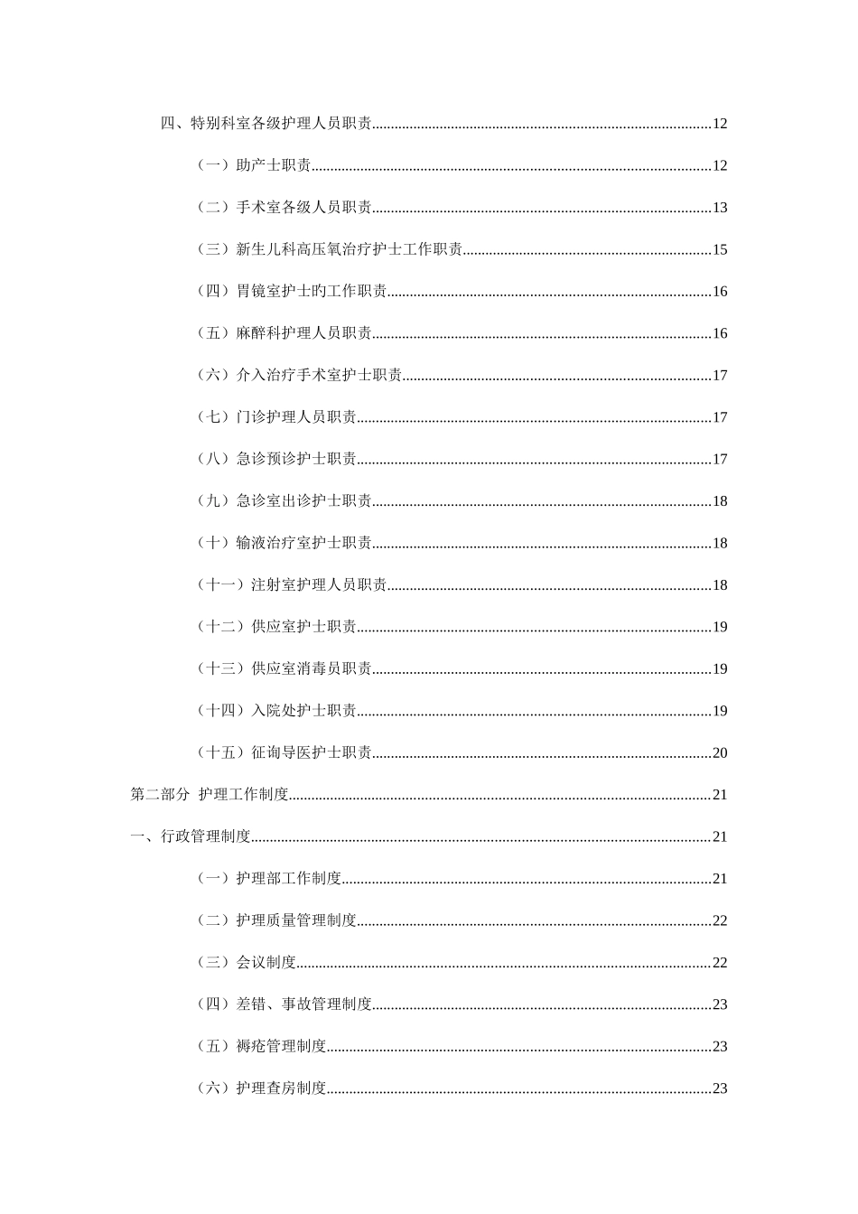 2025年护理工作人员职责与护理工作制度应急预案综合版_第2页