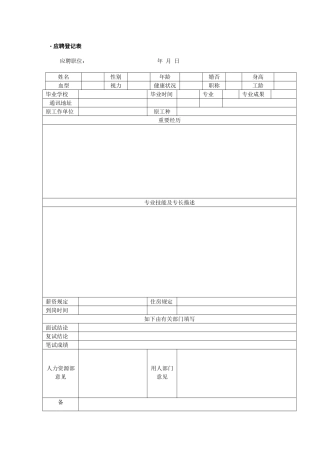 2025年招聘面试管理工具集