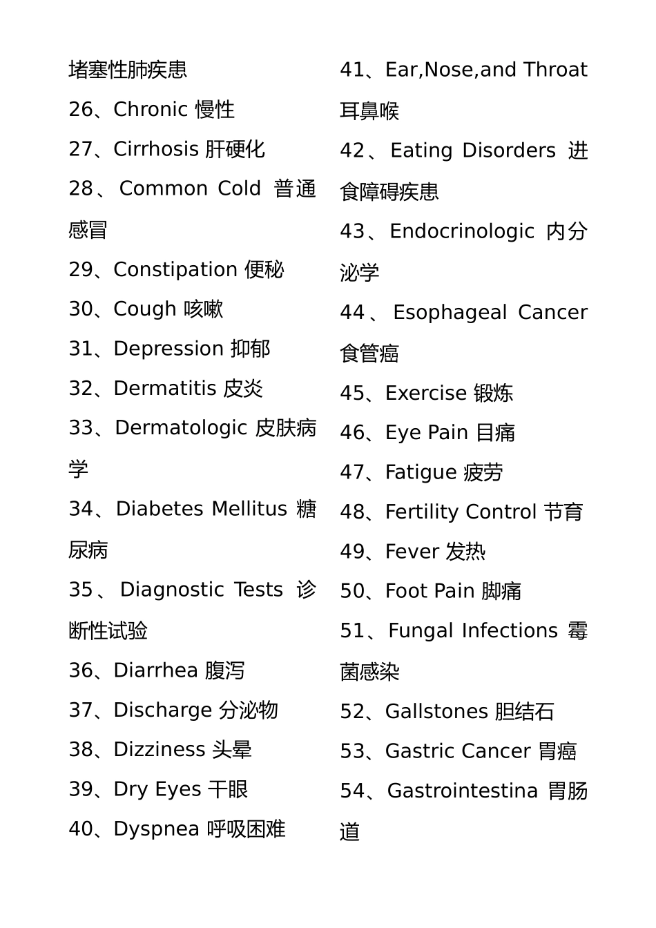 2025年整理a全科专业英语_第3页