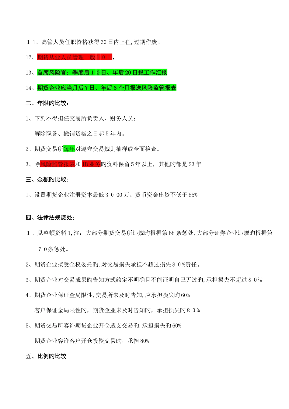 2025年新版期货从业资格考试期货法律法规第五版重点知识总结_第2页