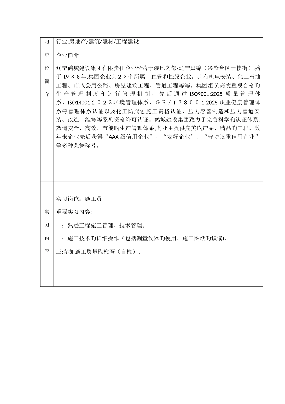 2025年施工员实习报告_第3页