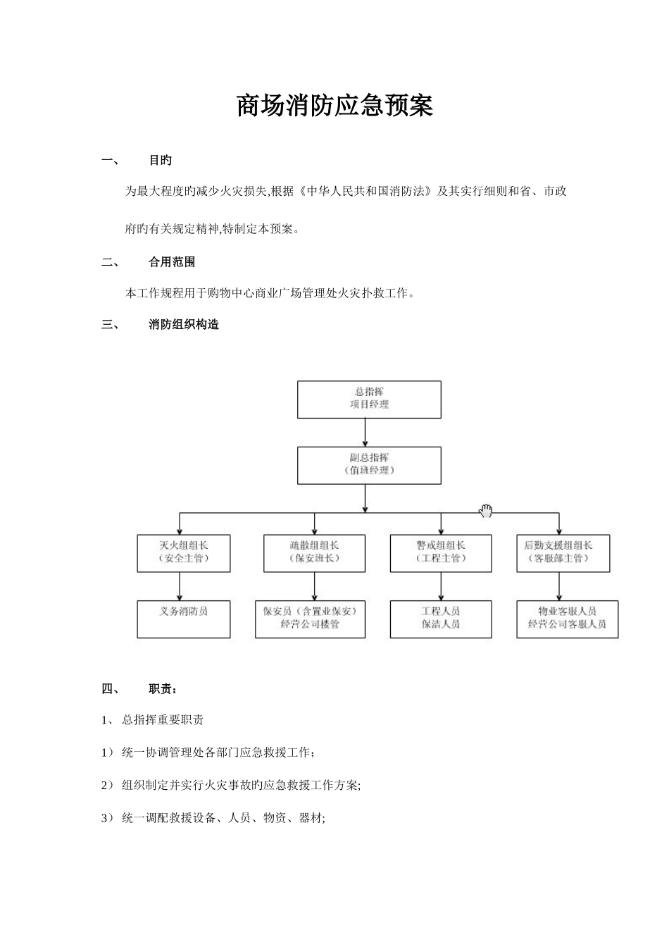 2025年最新商场消防应急预案_第1页