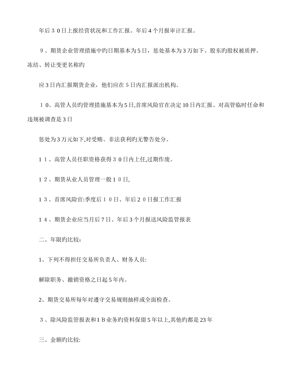 2025年期货从业资格考试法律法规汇编重点难点整理总结精_第2页