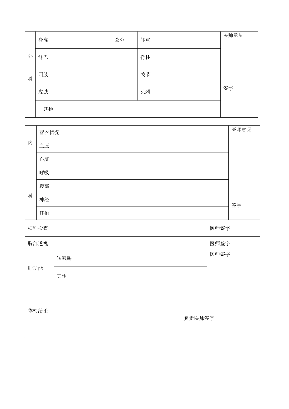 2025年河北省教师资格申请人员体检表适用于申请幼儿园教师资格_第2页