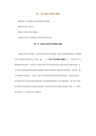 2025年注册会计师审计概论