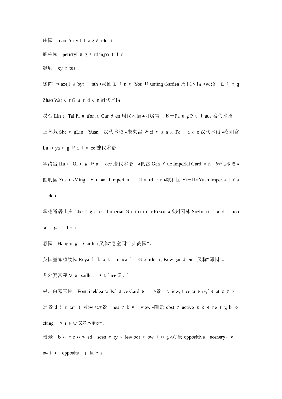 2025年海跃庭院设计景观常用英语术语归纳_第2页