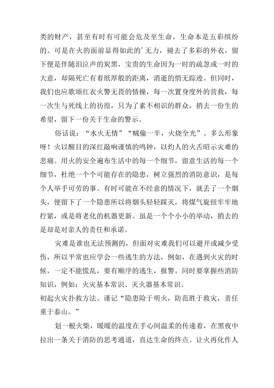 2025年消防安全管理心得体会经典优质范文_第3页