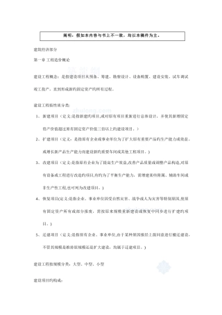 2025年湖北省造价员考试串讲资料