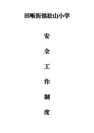 2025年田畈街镇松山小学安全应急预案