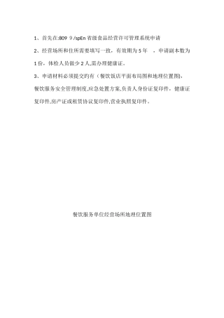 2025年申请餐饮服务许可证资料全套