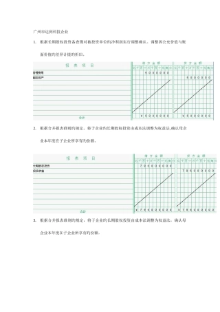 2025年电大本科会计管理模拟实验合并报表