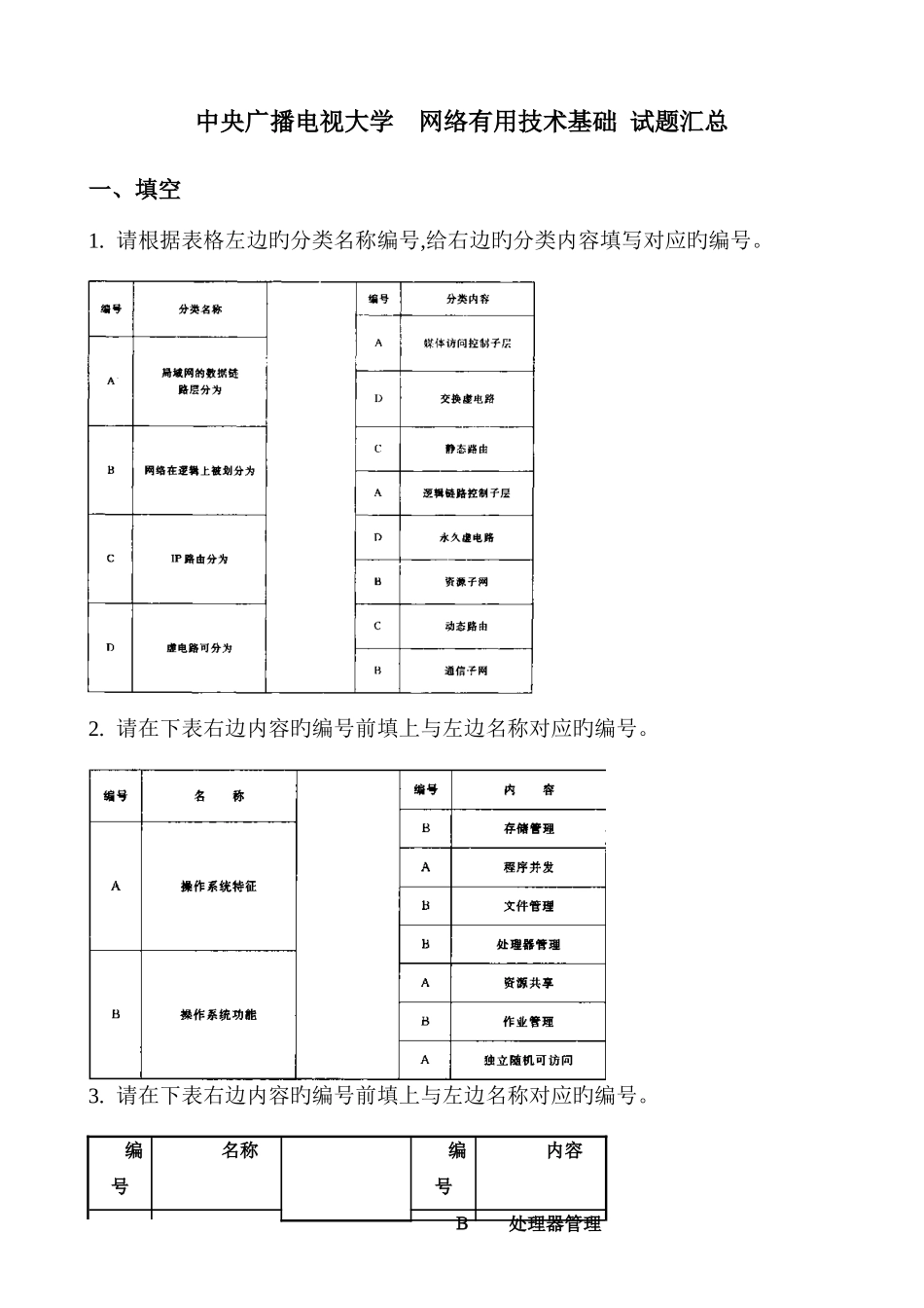 2025年电大网络实用基础汇总介绍_第1页