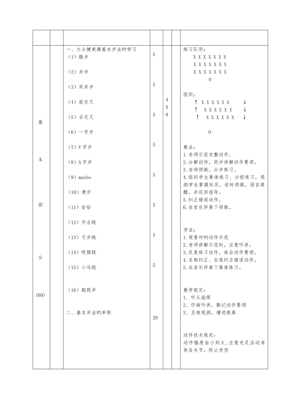 2025年第三套大众健美操三级教案_第2页