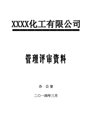 2025年管理评审全套资料