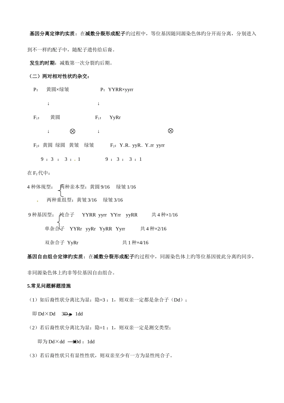 2025年精心总结高中生物必修二会考高考必备知识点大全_第3页