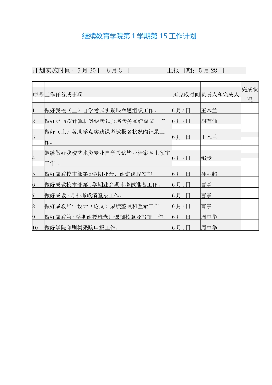 2025年继续教育学院第学期第工作计划_第1页