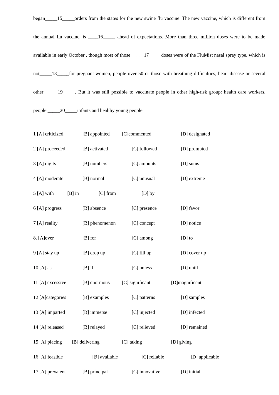 2025年考研英语二历年真题完美打印版有部分答案_第2页