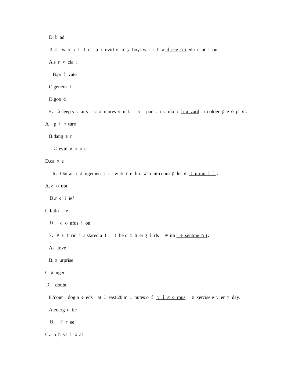 2025年职称英语考试真题及答案理工类_第2页
