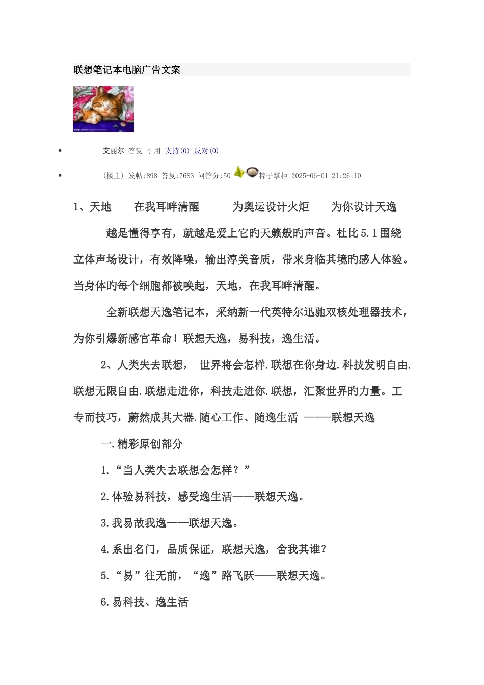 2025年联想笔记本电脑广告文案_第1页