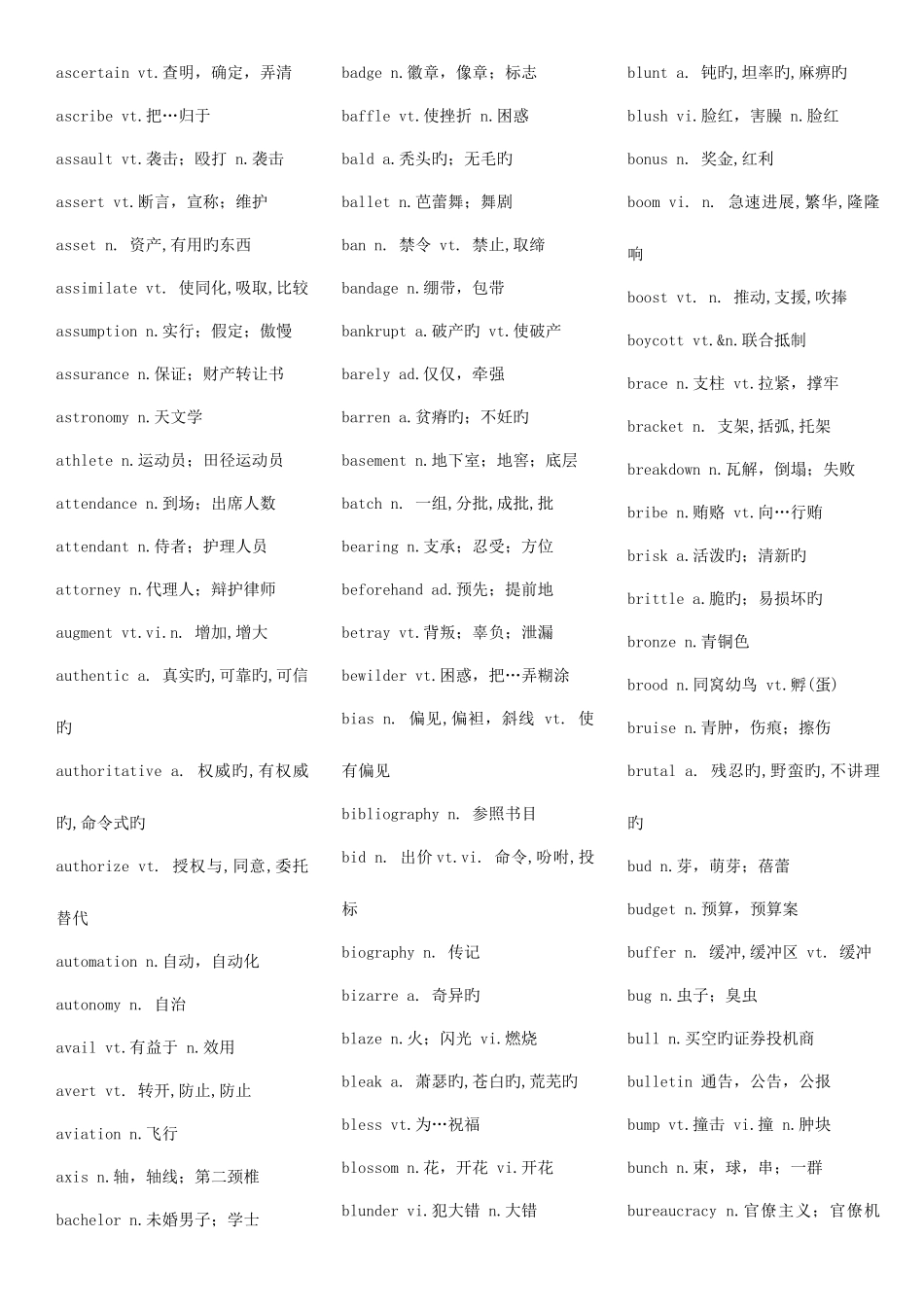 2025年英语六级词汇--可直接_第2页
