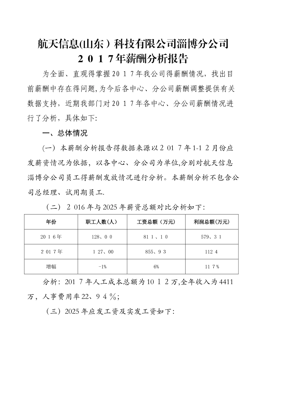 2025年薪酬分析报告_第1页