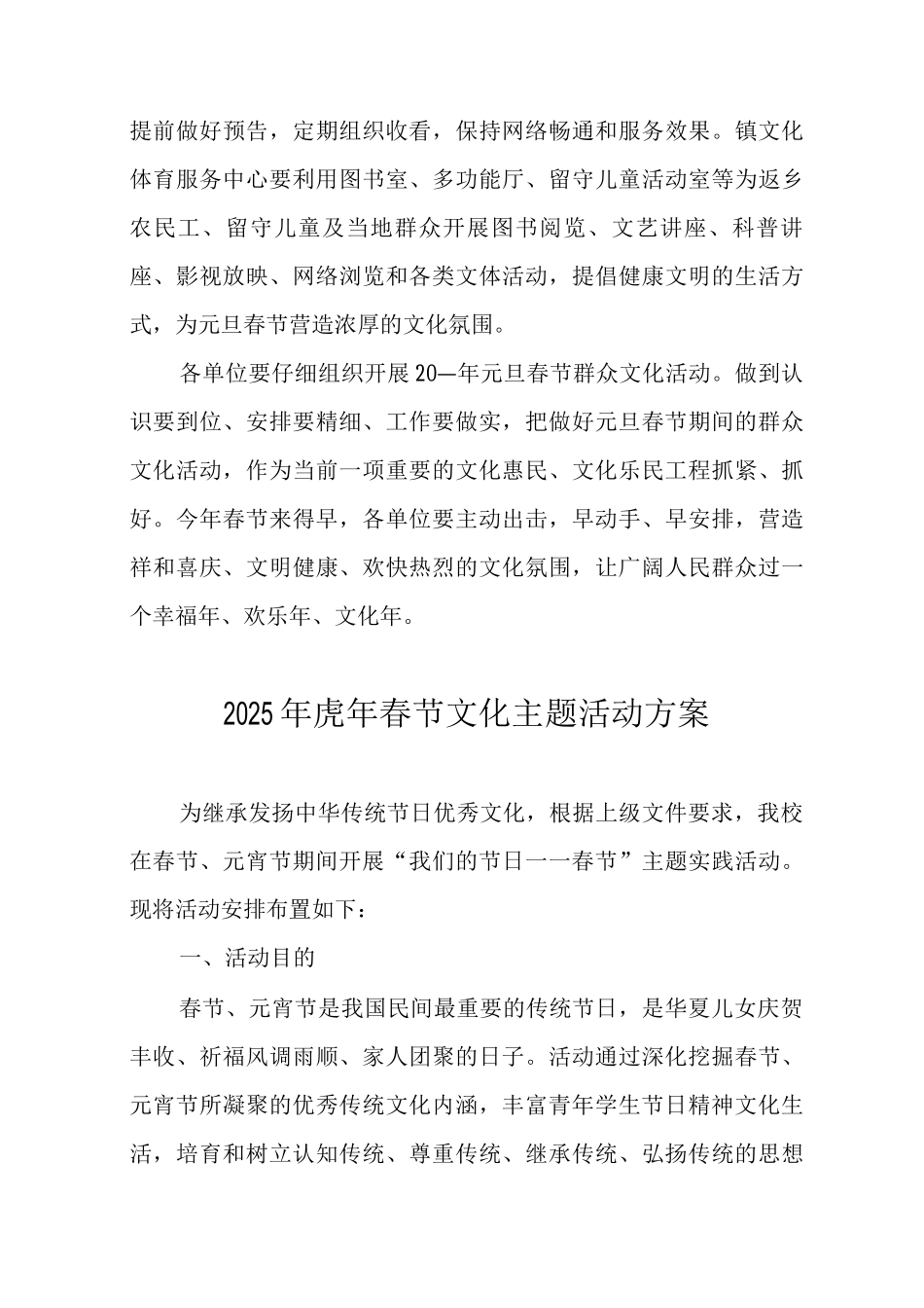 2025年虎年春节文化主题活动方案_第3页