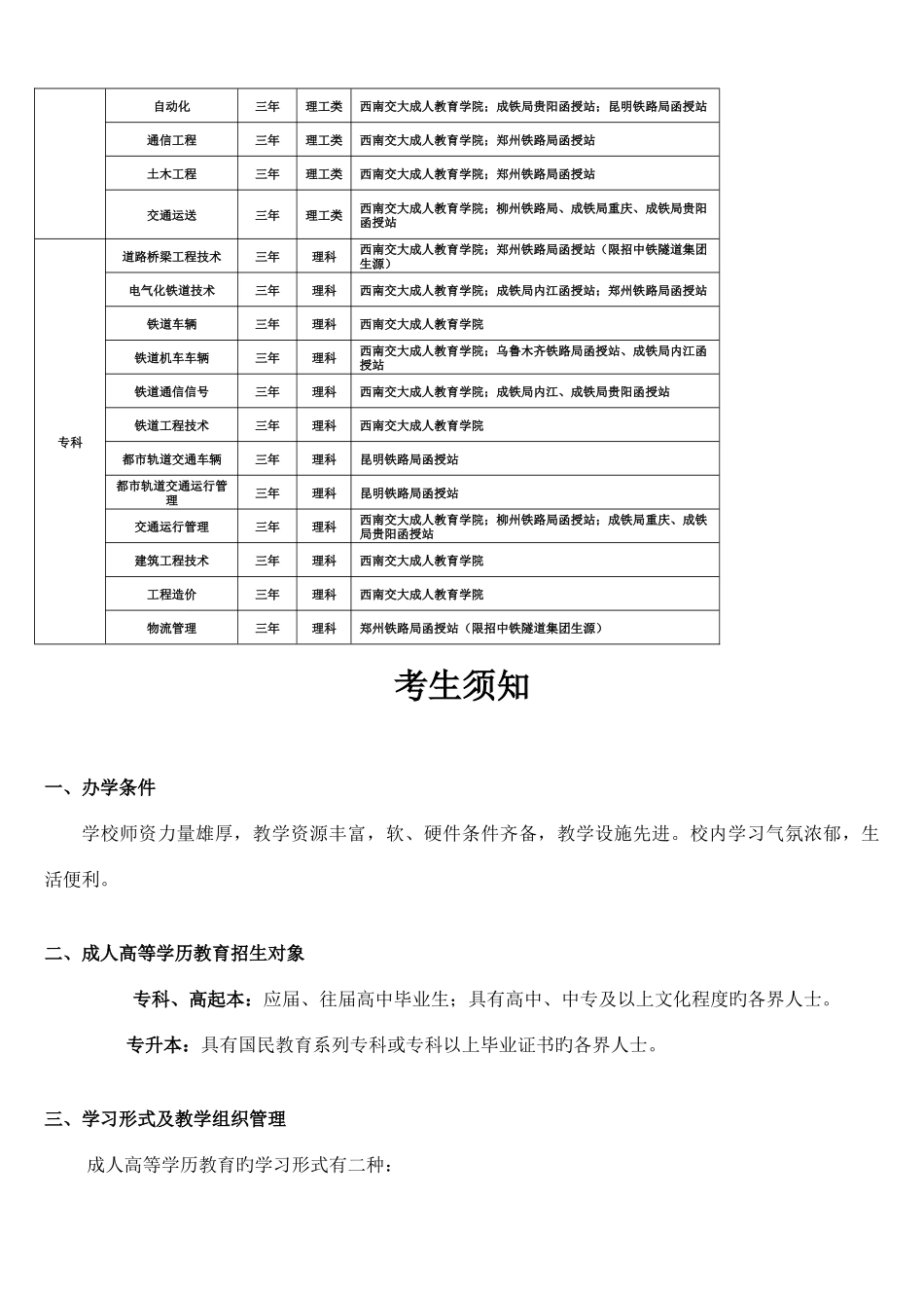 2025年西南交大成考简章_第3页