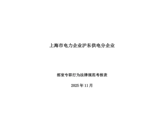 2025年质量员行为规范考评表