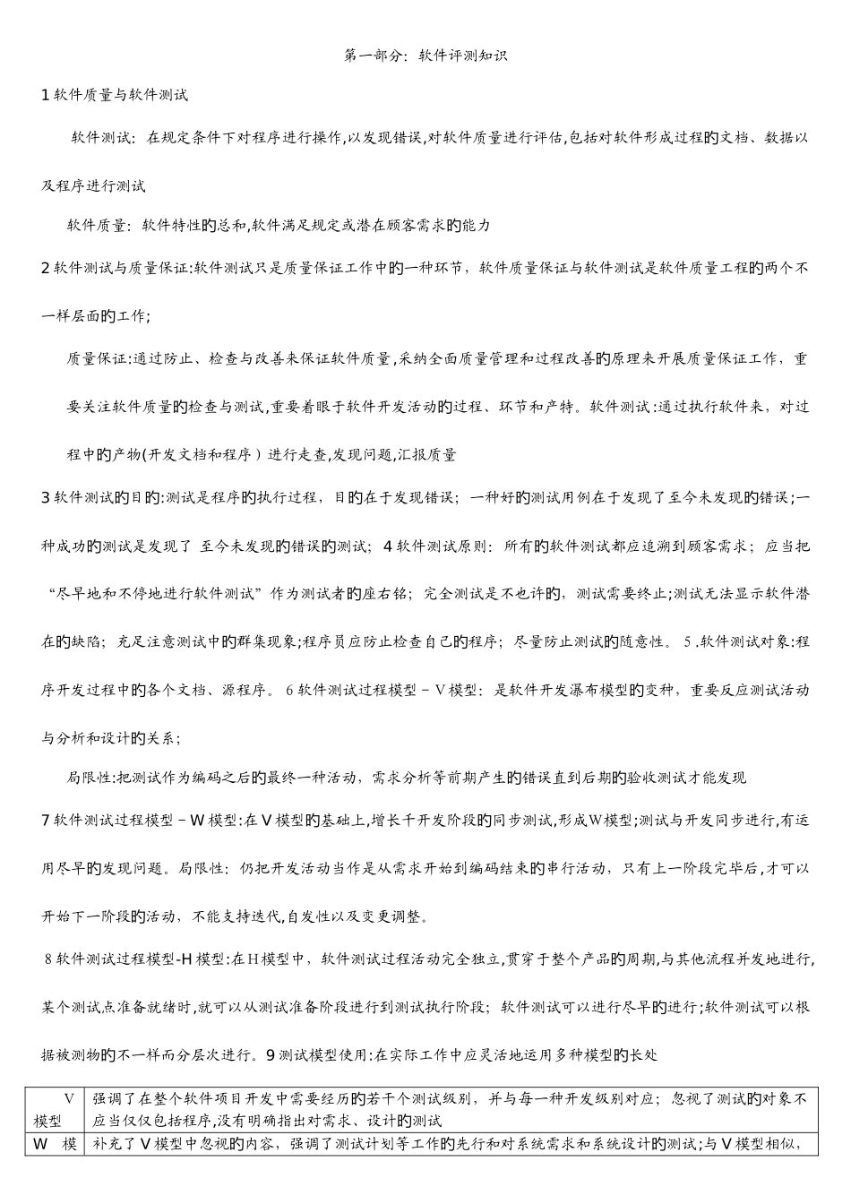 2025年软件评测师考试小结_第1页