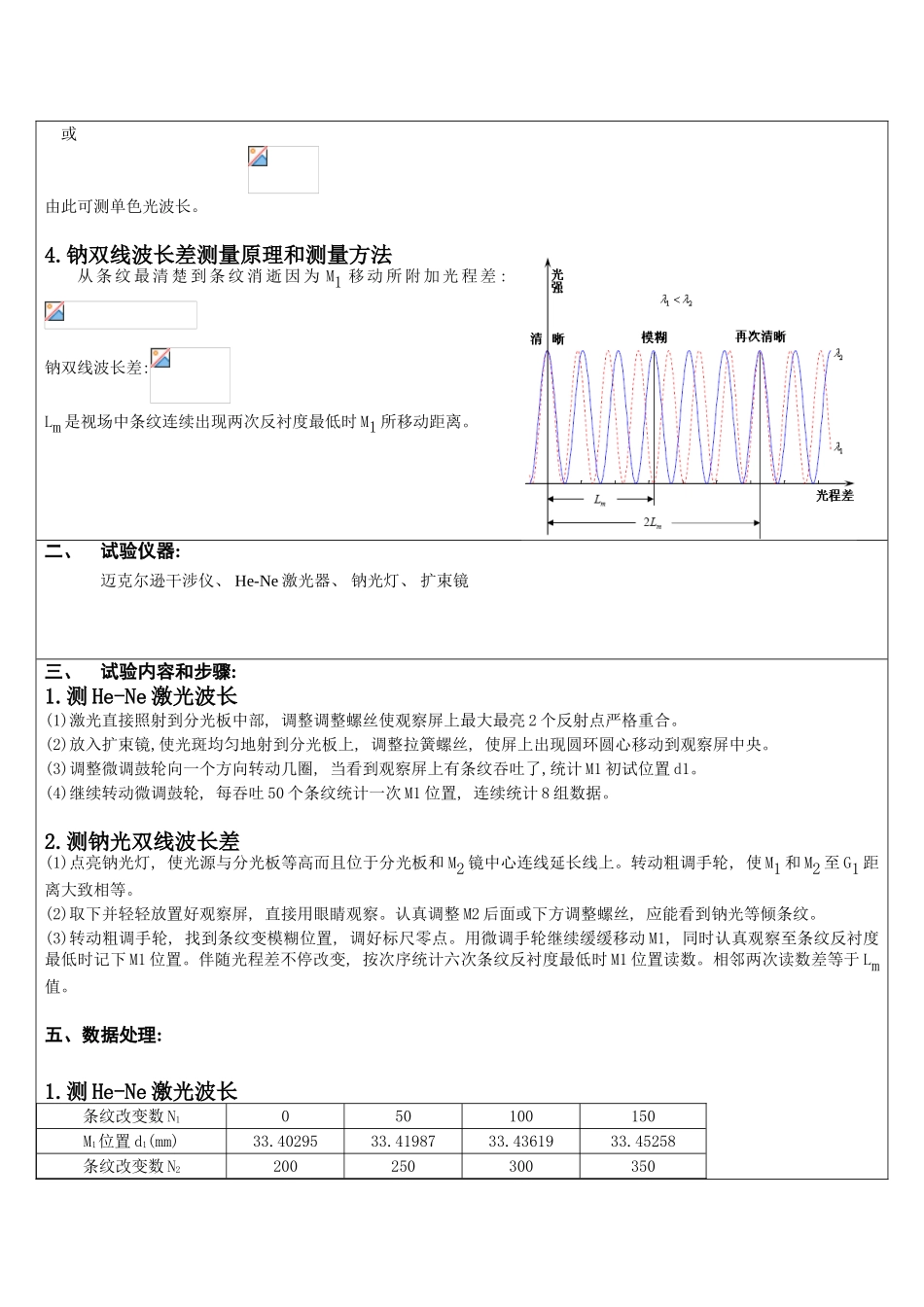 2025年迈克尔逊干涉仪实验报告南昌大学_第3页