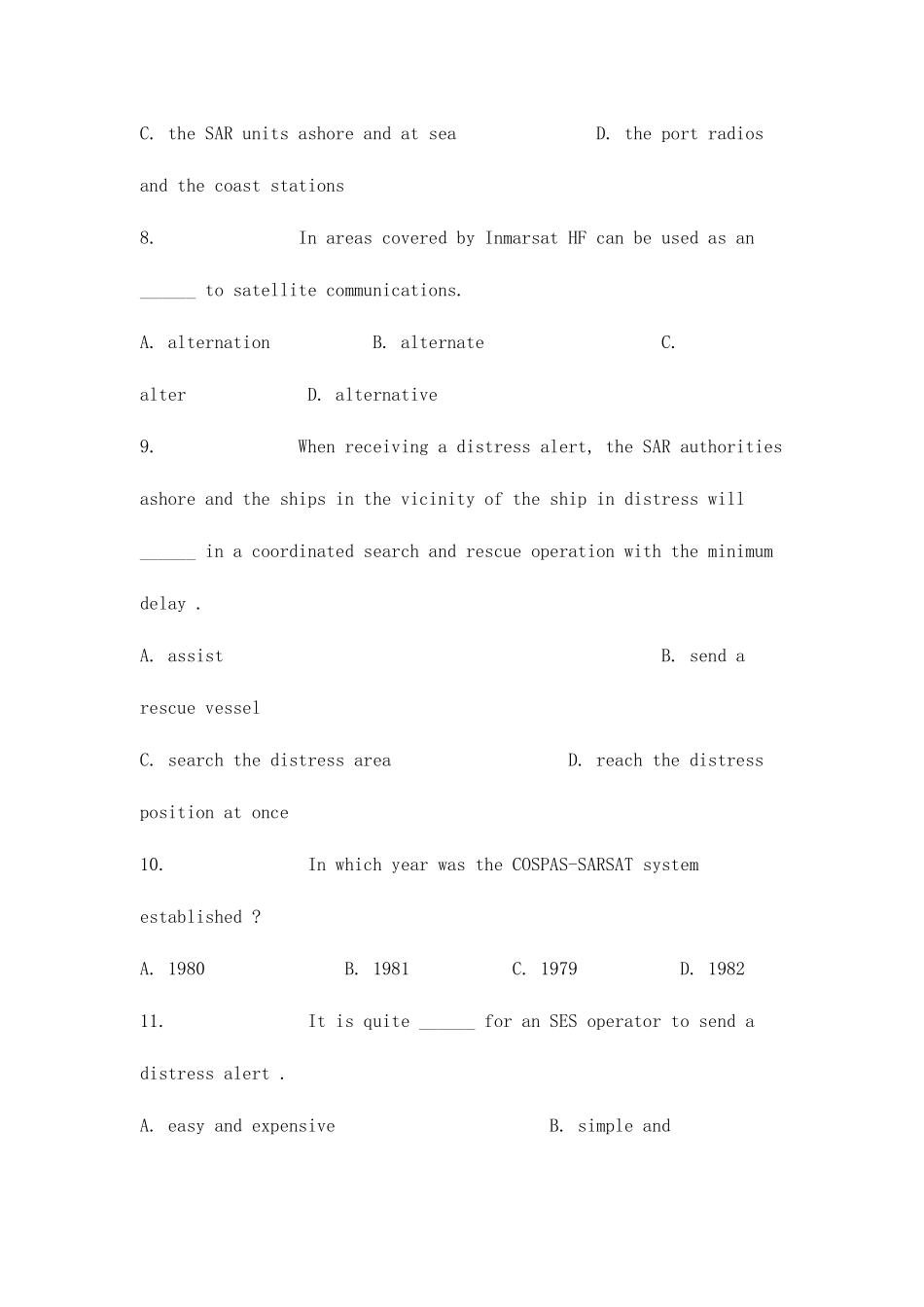 2025年通信英语题库_第3页