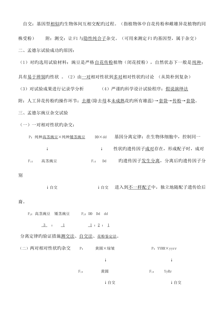 2025年遗传因子的发现知识点梳理_第2页