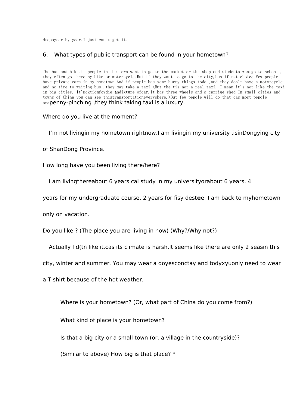 2025年雅思口语第一部分准备问题加答案_第2页