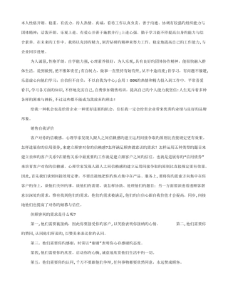 2025年面试销售自我评价