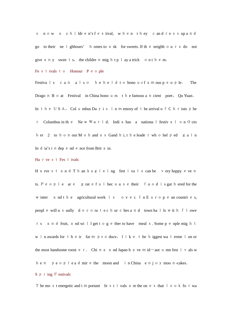 2025年高一英语人教版必修三全册课文内容_第2页