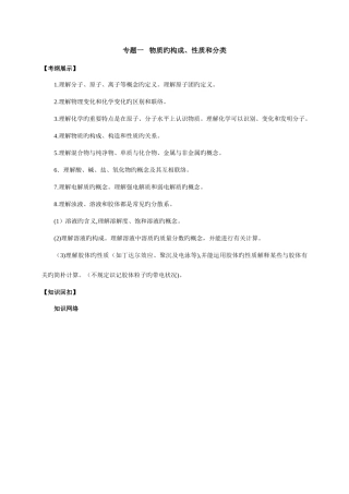 2025年高三化学二轮专题复习学案全套