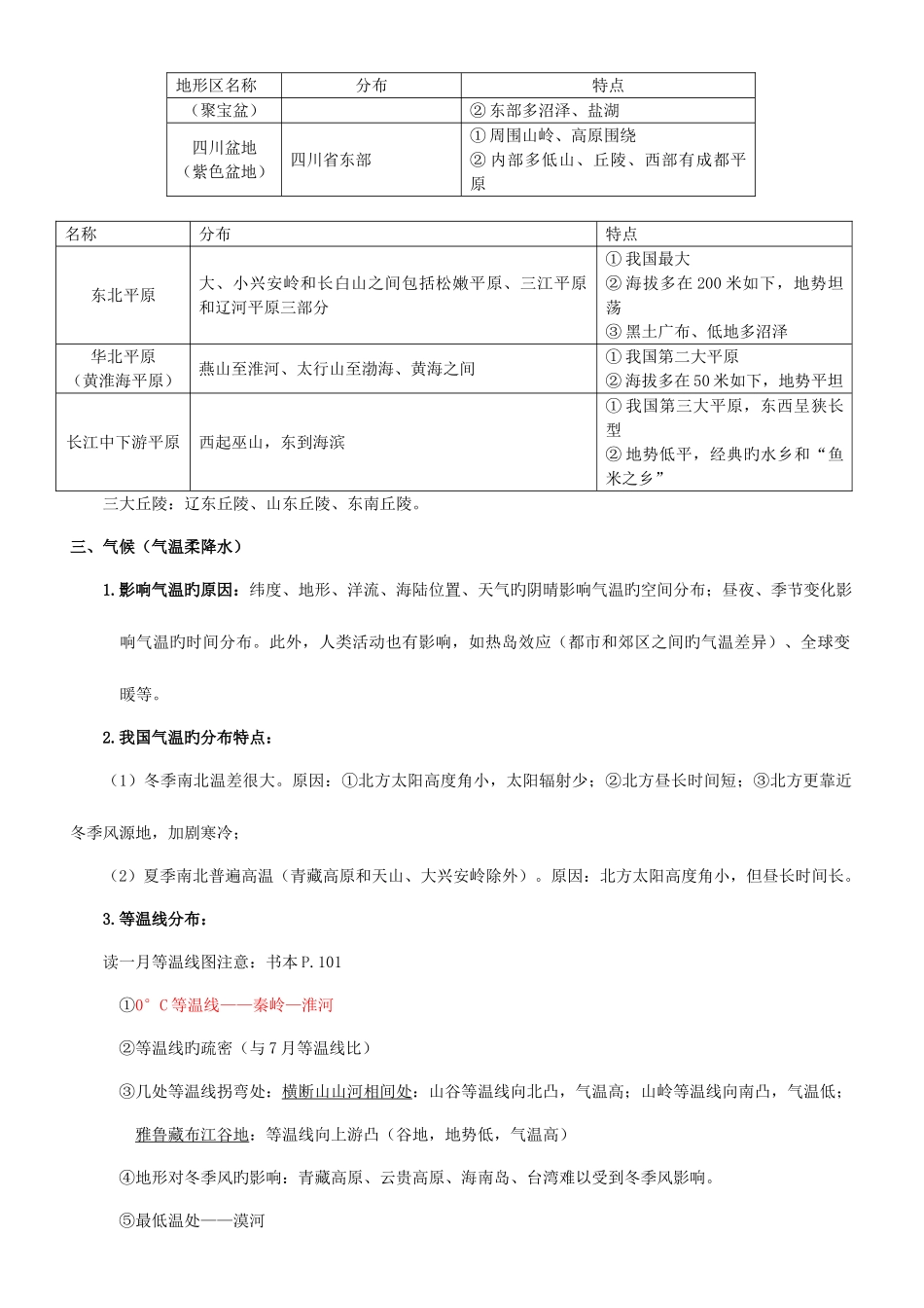 2025年高中中国地理知识点总结_第3页