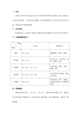 2025年高处坠落事故应急预案