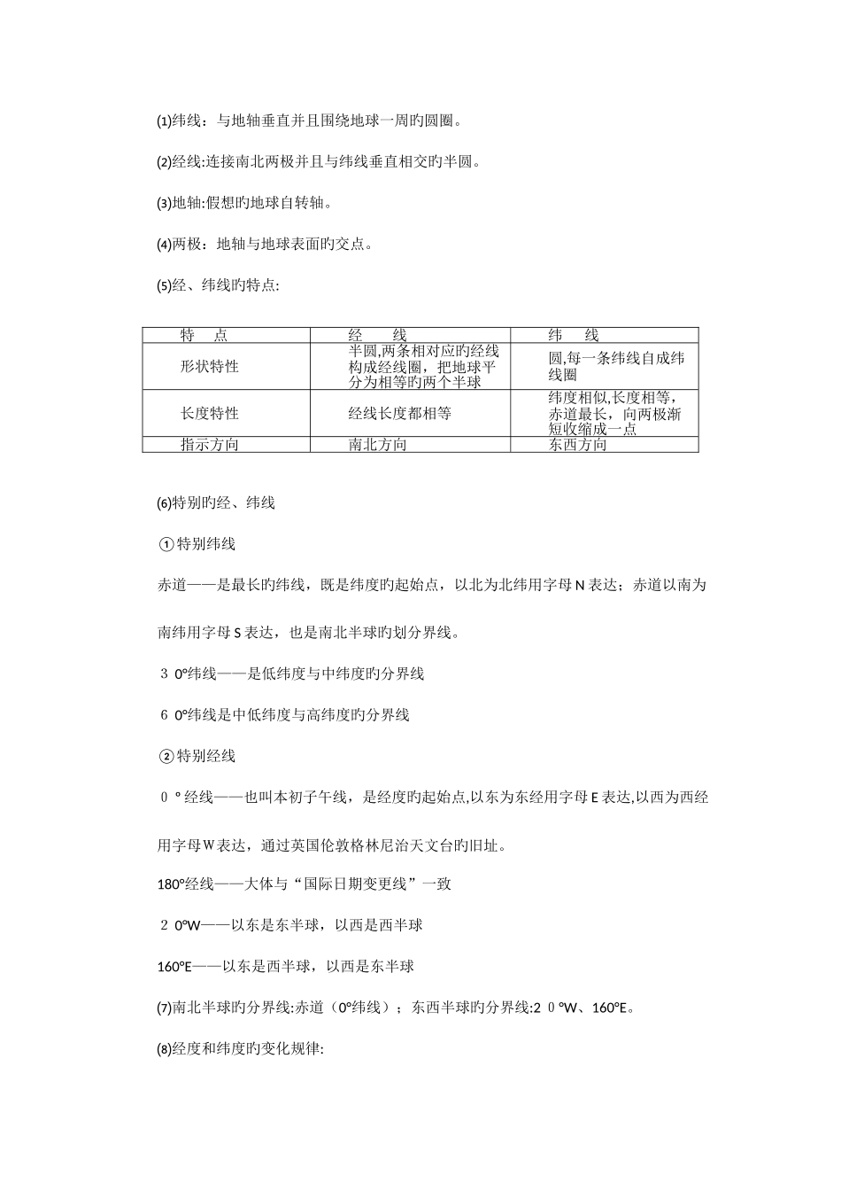2025年鲁教版初中地理会考知识点大全_第2页