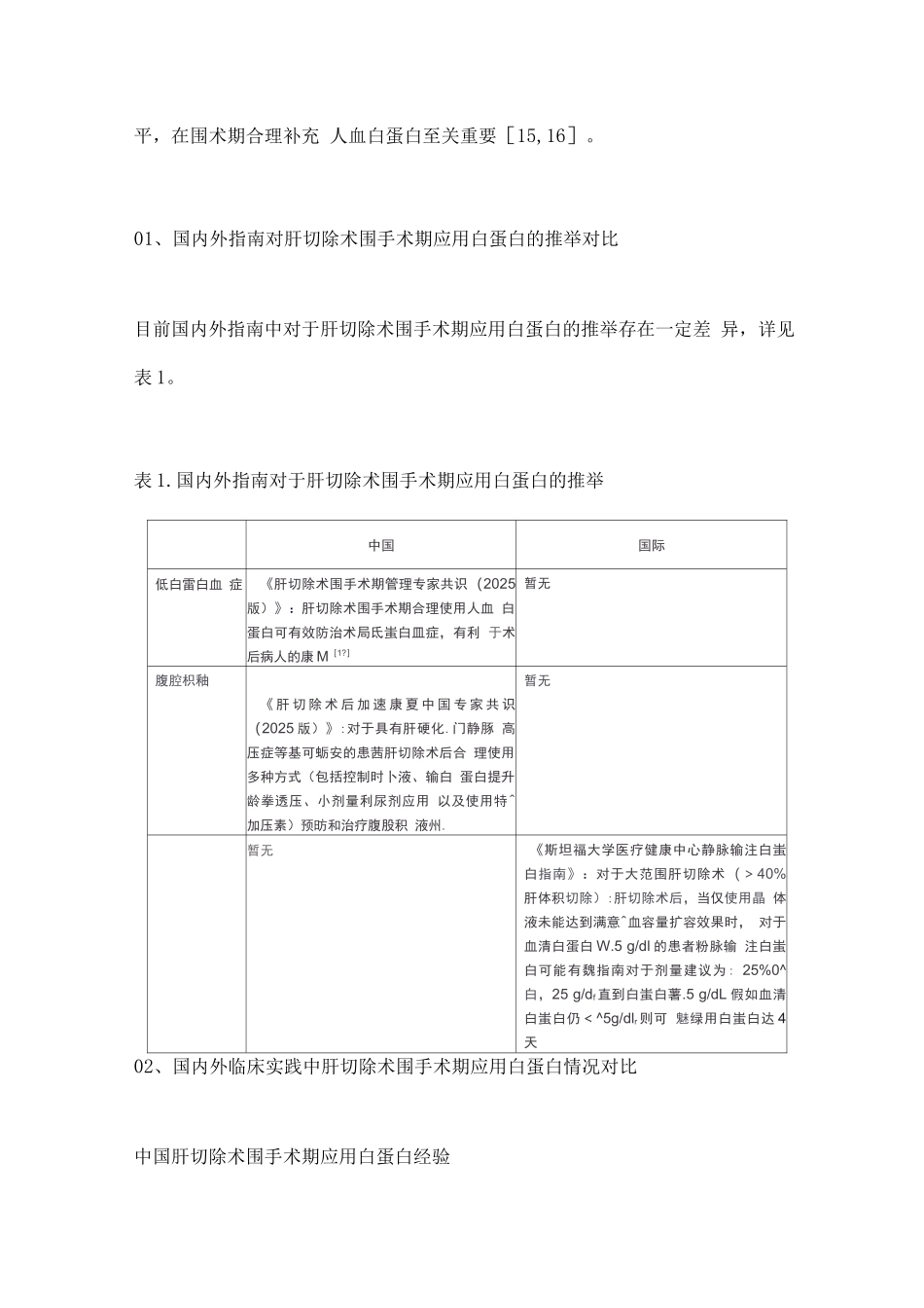 2025白蛋白在中外肝切除术围手术期的应用差异概述_第3页